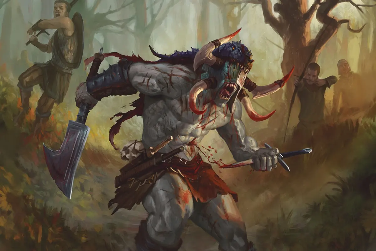 말레딕션 공식 삽화 — BloodfrenzyBerserker scaled